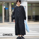 【OMNES】コットンボイル 袖ボリュームギャザーワンピース | OMNES | 詳細画像1