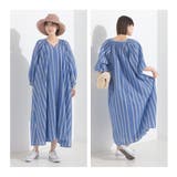 【OMNES】コットンボイルストライプスキッパーワンピース | OMNES | 詳細画像12