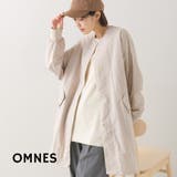 【OMNES】撥水加工ナイロンノーカラー裾ドローコードブルゾン | OMNES | 詳細画像1