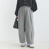 145-グレンチェック | 【OMNES】ウォッシュ加工 ダンプサーカスバルーンパンツ | OMNES