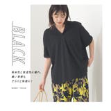 【OMNES】接触冷感 スキッパーブラウス | OMNES | 詳細画像5