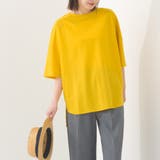 525-イエロー | 【OMNES】接触冷感 オーバーサイズ半袖プルオーバーTシャツ | OMNES