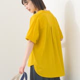 525-イエロー | 【OMNES】接触冷感 スキッパーブラウス | OMNES