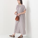 125-グレー | 【OMNES】接触冷感 前開きシャツワンピース | OMNES