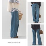 【OMNES】12oz ウォッシュ加工ハイウエストルーズワイドデニムパンツ | OMNES | 詳細画像4 