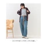 【OMNES】12oz ウォッシュ加工ハイウエストカーブデニムパンツ | OMNES | 詳細画像6