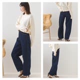 【OMNES】12oz ウォッシュ加工ハイウエストカーブデニムパンツ | OMNES | 詳細画像8