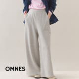 【OMNES】テック裏毛ワイドスウェットパンツ | OMNES | 詳細画像1 