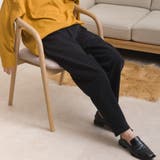 050-ブラック | 【OMNES】テック裏毛タックスウェットテーパードパンツ | OMNES