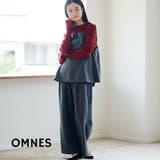 【OMNES】フェルトキャミソール&ワイドパンツ 2WAYセットアップ | OMNES | 詳細画像1