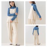 【OMNES】フェルトキャミソール&ワイドパンツ 2WAYセットアップ | OMNES | 詳細画像5