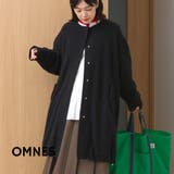 【OMNES】フェルトノーカラーミドル丈ハーフコート | OMNES | 詳細画像1