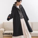 【OMNES】フェルト ルーズシルエットステンカラーコート | OMNES | 詳細画像1