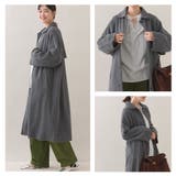 【OMNES】フェルト ルーズシルエットステンカラーコート | OMNES | 詳細画像11