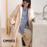 【OMNES】裏起毛ボンディングボタンフードコートアウター | OMNES | 詳細画像1
