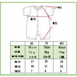 半袖ショートオールP&GYボーダー おしりクマ カエルロンパース | ミニビーンズ | 詳細画像6