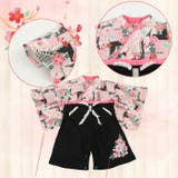 袴ロンパース パッチワーク花柄 袴カバーオール | ミニビーンズ | 詳細画像6