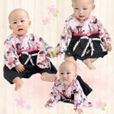 袴ロンパース パッチワーク花柄 袴カバーオール | ミニビーンズ | 詳細画像11