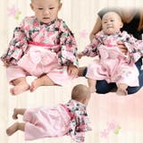 袴ロンパース パッチワーク花柄 袴カバーオール | ミニビーンズ | 詳細画像12