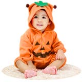 かぼちゃカバーオール 子供服 キッズ | ミニビーンズ | 詳細画像3 