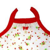 キャミ型ロンパス-赤-いちご【ノースリーブ】【ベビー服】【肌着】【ロンパス】 | ミニビーンズ | 詳細画像2