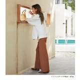 本格ニットパンツ リブニット スリット | HENANA  | 詳細画像8 