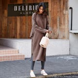 裏起毛 バックフリル ロングワンピース | HENANA  | 詳細画像31 