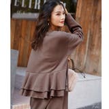 裏起毛 バックフリル ロングワンピース | HENANA  | 詳細画像35 