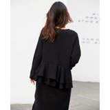 裏起毛 バックフリル ロングワンピース | HENANA  | 詳細画像2 