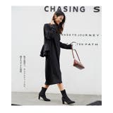 裏起毛 バックフリル ロングワンピース | HENANA  | 詳細画像25 