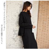 裏起毛 バックフリル ロングワンピース | HENANA  | 詳細画像4 