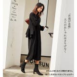 裏起毛 バックフリル ロングワンピース | HENANA  | 詳細画像14 