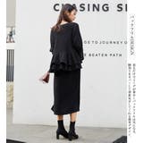 裏起毛 バックフリル ロングワンピース | HENANA  | 詳細画像17 