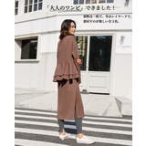 裏起毛 バックフリル ロングワンピース | HENANA  | 詳細画像30 