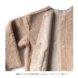 クルーネックボアコート ノーカラーコート レディースアパレル | HENANA  | 詳細画像7 