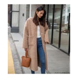 クルーネックボアコート ノーカラーコート レディースアパレル | HENANA  | 詳細画像19 