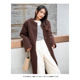 クルーネックボアコート ノーカラーコート レディースアパレル | HENANA  | 詳細画像20 