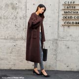 クルーネックボアコート ノーカラーコート レディースアパレル | HENANA  | 詳細画像10 