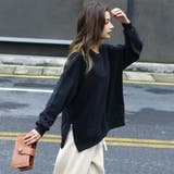 サイドZIP付き裏毛プルオーバー ゆったり プルオーバー | HENANA | 詳細画像2