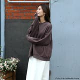 サイドZIP付き裏毛プルオーバー ゆったり プルオーバー | HENANA | 詳細画像31