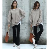 サイドZIP付き裏毛プルオーバー ゆったり プルオーバー | HENANA | 詳細画像17