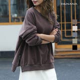 サイドZIP付き裏毛プルオーバー ゆったり プルオーバー | HENANA | 詳細画像1