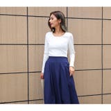 Uネック リブトップス リブ細見 | HENANA | 詳細画像28