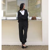 スリットジョグパンツ 裾リブスリットパンツ ゆったり | HENANA  | 詳細画像29 