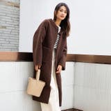 クルーネックボアコート ノーカラーコート レディースアパレル | HENANA  | 詳細画像16 