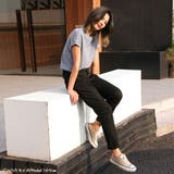 美脚デニムパンツ 伸縮性 ロングパンツ | HENANA  | 詳細画像20 