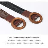 『ウッドバックルベルト×存在感抜群』サークルバックル メッシュベルト 穴なし | HENANA  | 詳細画像10 
