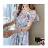 オフショルダ ワンピース 花柄 袖フリル ワンピ 夏 新作 | WITCH | 詳細画像15 
