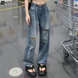 セミワイド クラッシュ デニムパンツ | WITCH | 詳細画像1 