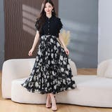 ブラック | ワンピース フォーマル  ドレス ロング 大人 上品 | WITCH